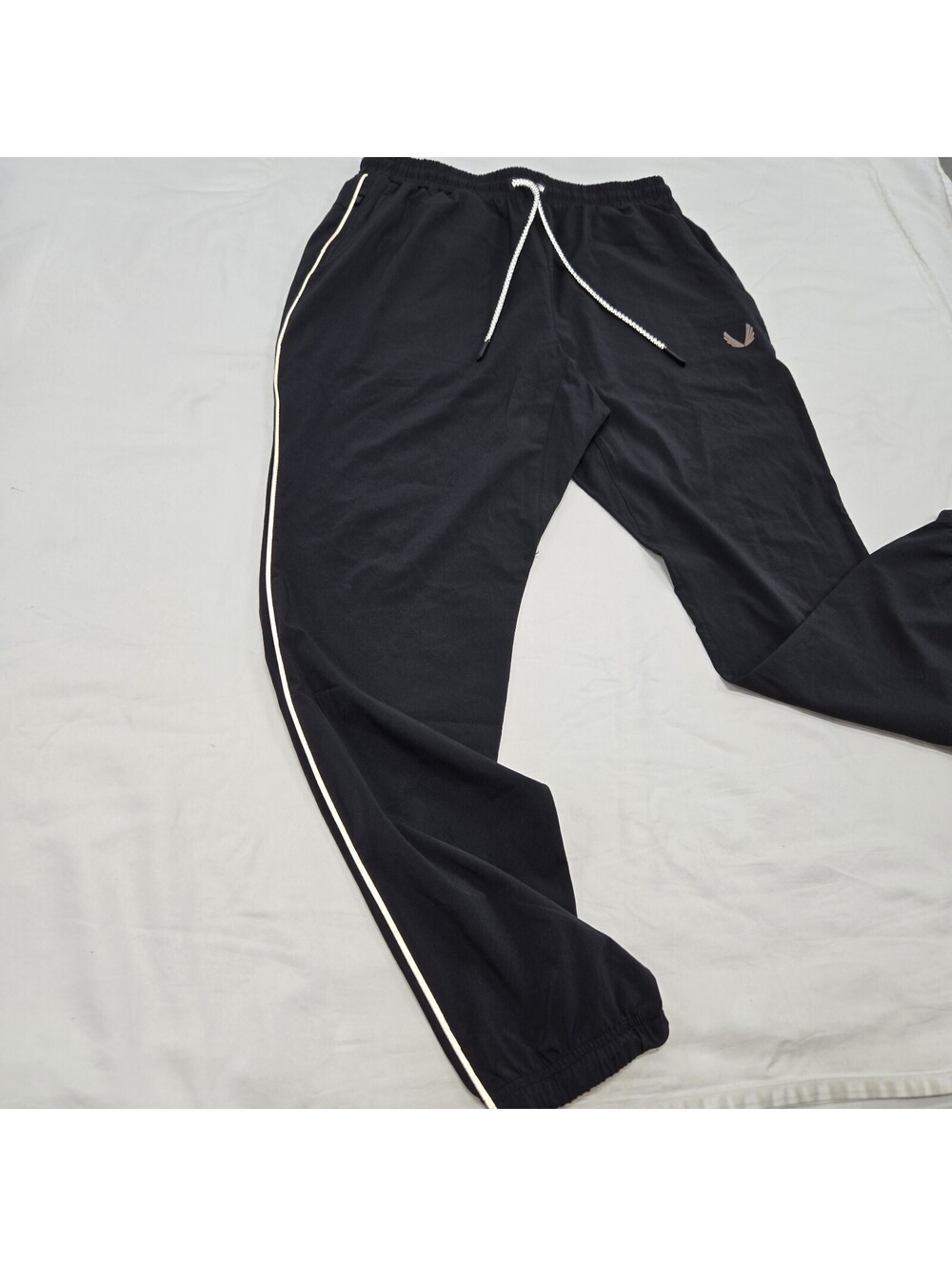 EUC Size MED Men's ASRV DSG-0494 Ultralight Black Track Pants Reflective Joggers
